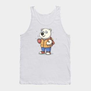 Polar bear coffee Tank Top